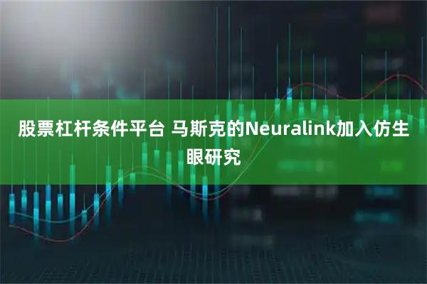 股票杠杆条件平台 马斯克的Neuralink加入仿生眼研究