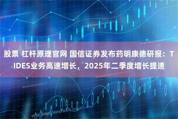 股票 杠杆原理官网 国信证券发布药明康德研报：TIDES业务高速增长，2025年二季度增长提速